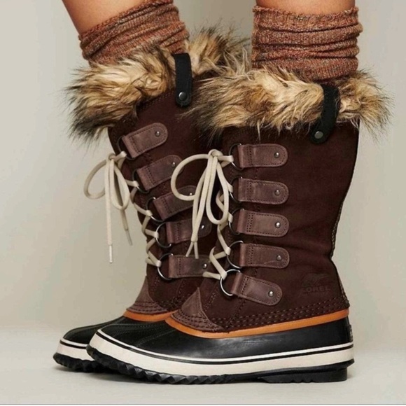 Sorel Shoes - SOREL WOMENS BROWN TOBACCO JOAN OF ARCTIC SNOW BOOTS WOMENS 7.5